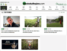 Tablet Screenshot of muskokaregion.com